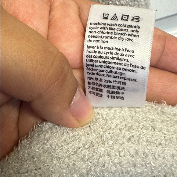 BAREFOOT DREAMS Cozy Chic Lite Cardigan Beige Soft Knit Pockets - Picture 5 of 9